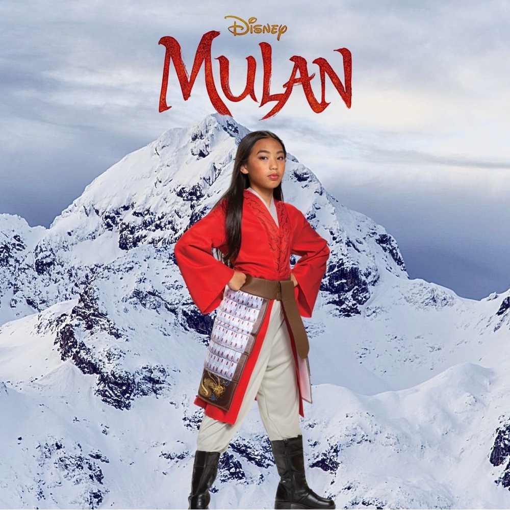 Live action Mulan Costume Size Medium child 8-10.